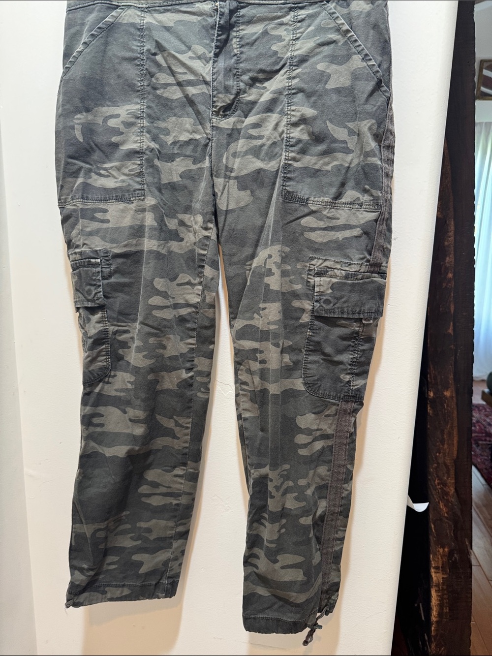Sanctuary - Social Standard Camo Cargo Pant Olive Green Large